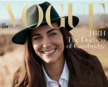 Kate Middleton poses for british vogue