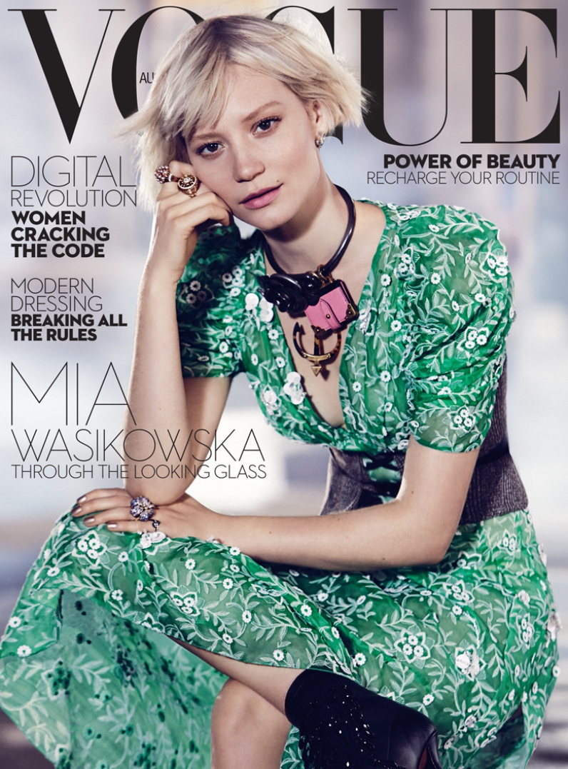 Mia Wasikowska Vogue Australia July 2016