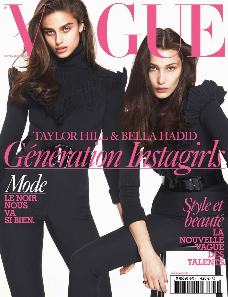 Taylor Hill Bella Hadid Vogue Paris September 2016