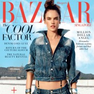 Alessandra Ambrosio is Harpers Bazaar Singapore January Cover Star