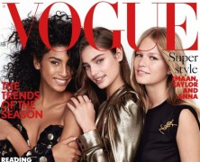 Taylor Hill, Anna Ewers and Imaan Hammam cover British Vogue
