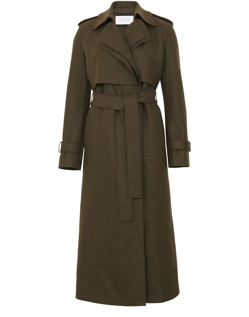 Harris Wharf London Long Trench Coat