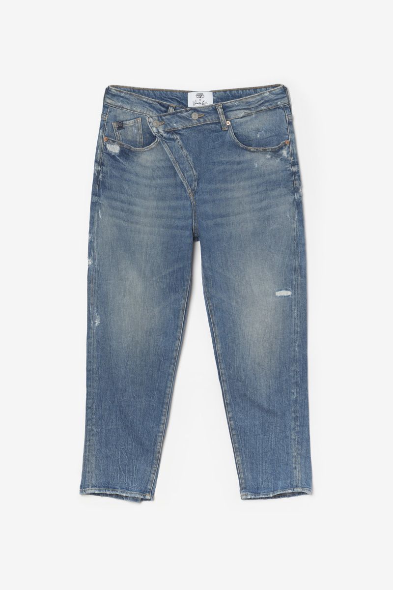 Cosy boyfit 7 8th Jeans Destroy Vintage Blue No 4