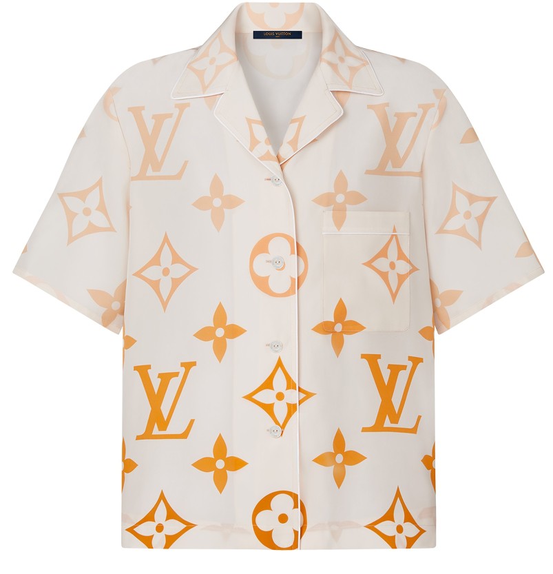 Louis Vuitton Monogram Ombre Silk Pajama Top